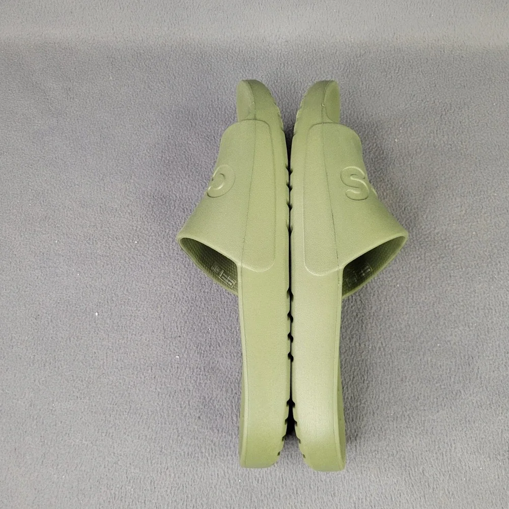 Crocs Unisex Classic Slides 2.0 Army Green Spellout‎ Mens 9 Womens 11